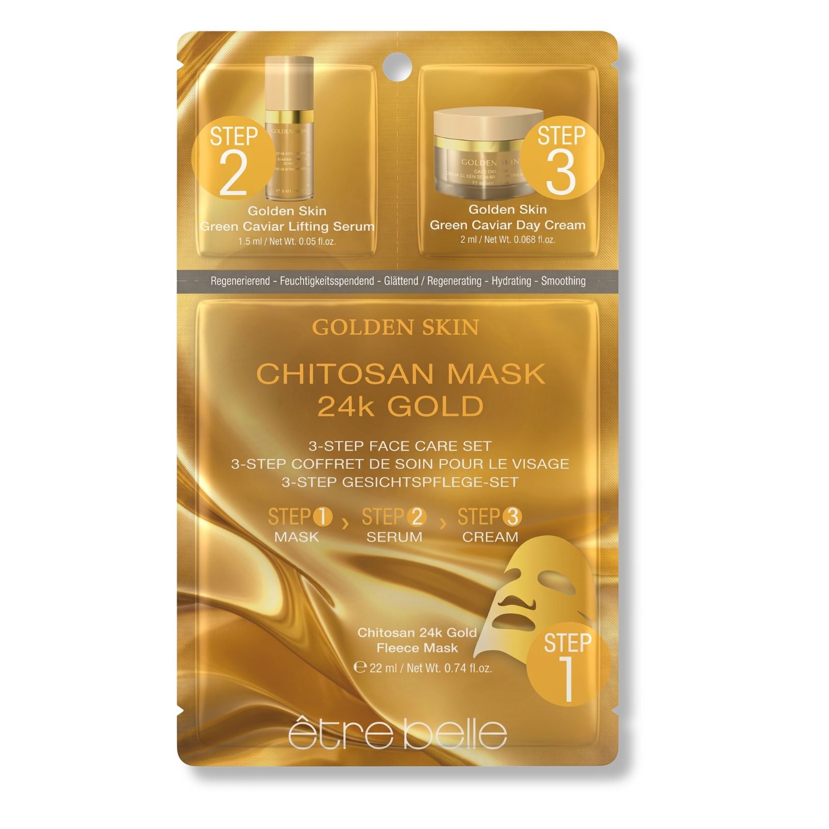 Golden Skin 3-Step Face Care Set