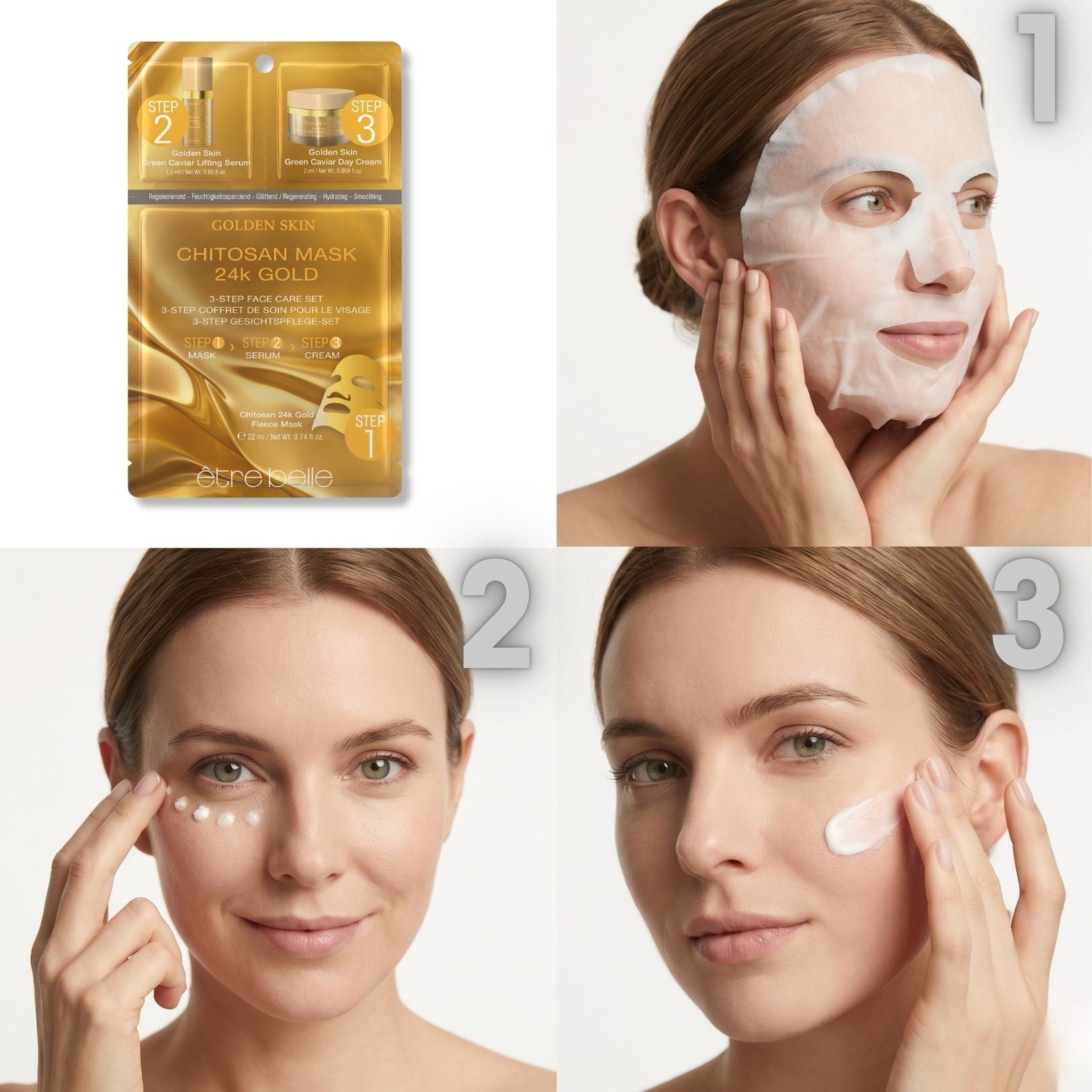 Golden Skin 3-Step Face Care Set