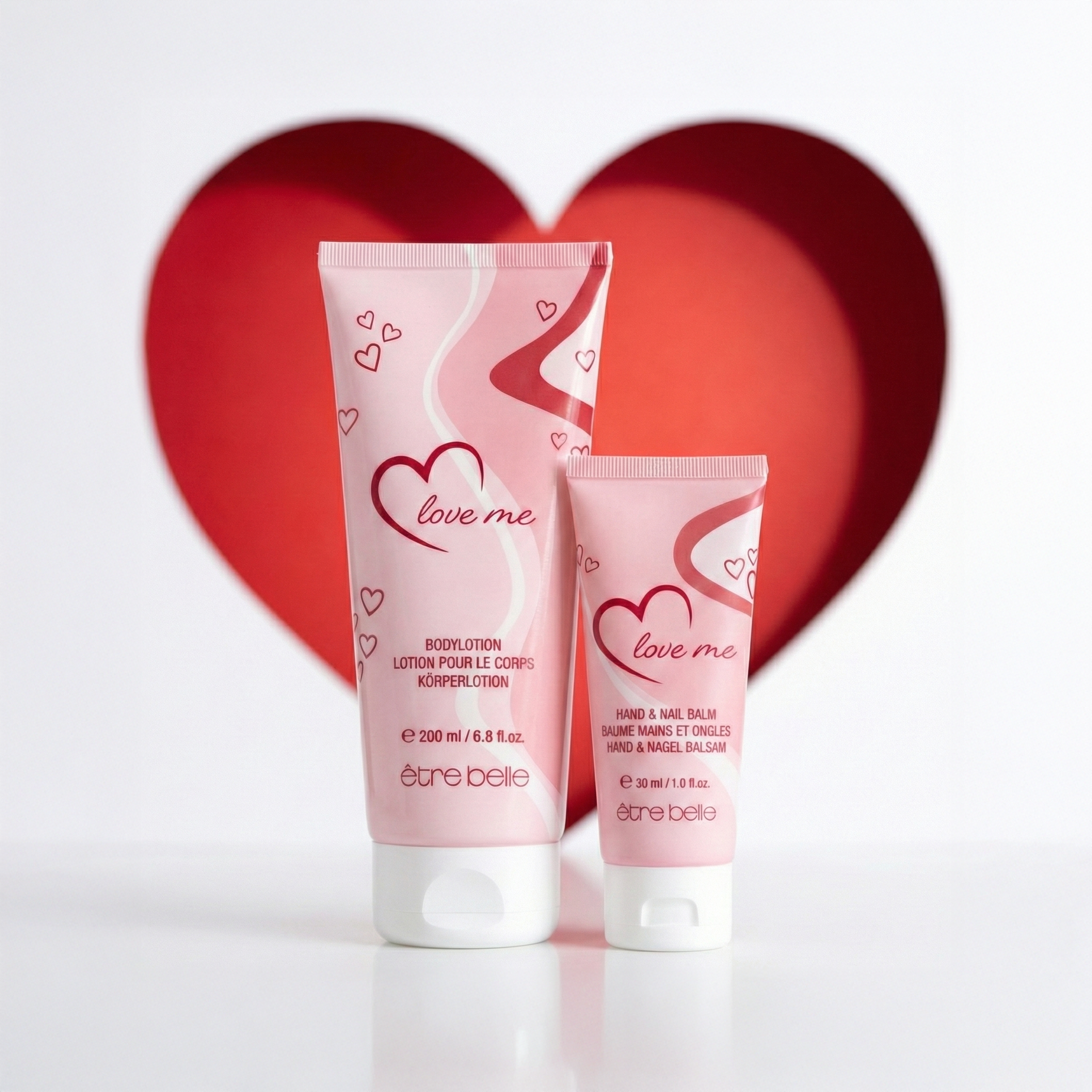 Valentinstag "Love Me" Bodylotion und Handcreme