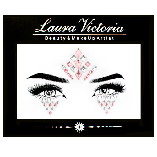 Glitter Face Jewels Pink