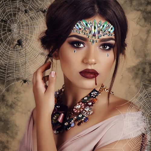 Glitzer Face Jewels Holo