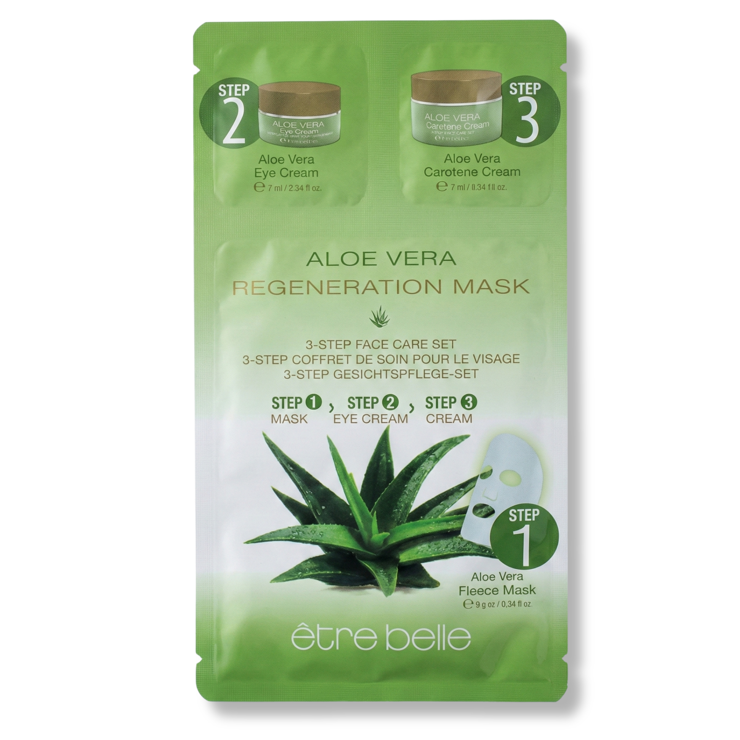 Aloe Vera 3-Step Gesichtspflege-Set