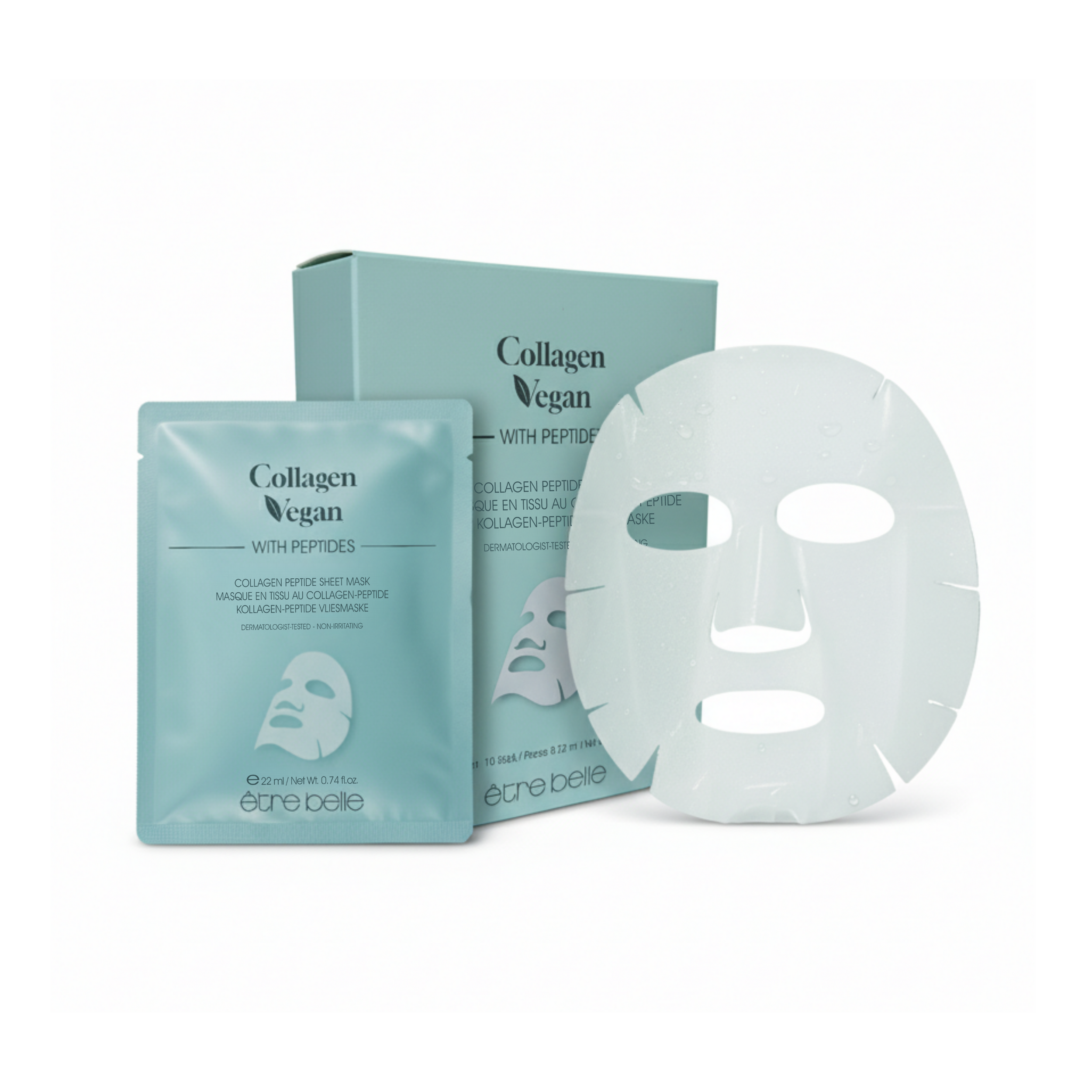 Collagen Vegan Peptide Vliesmasken-Set