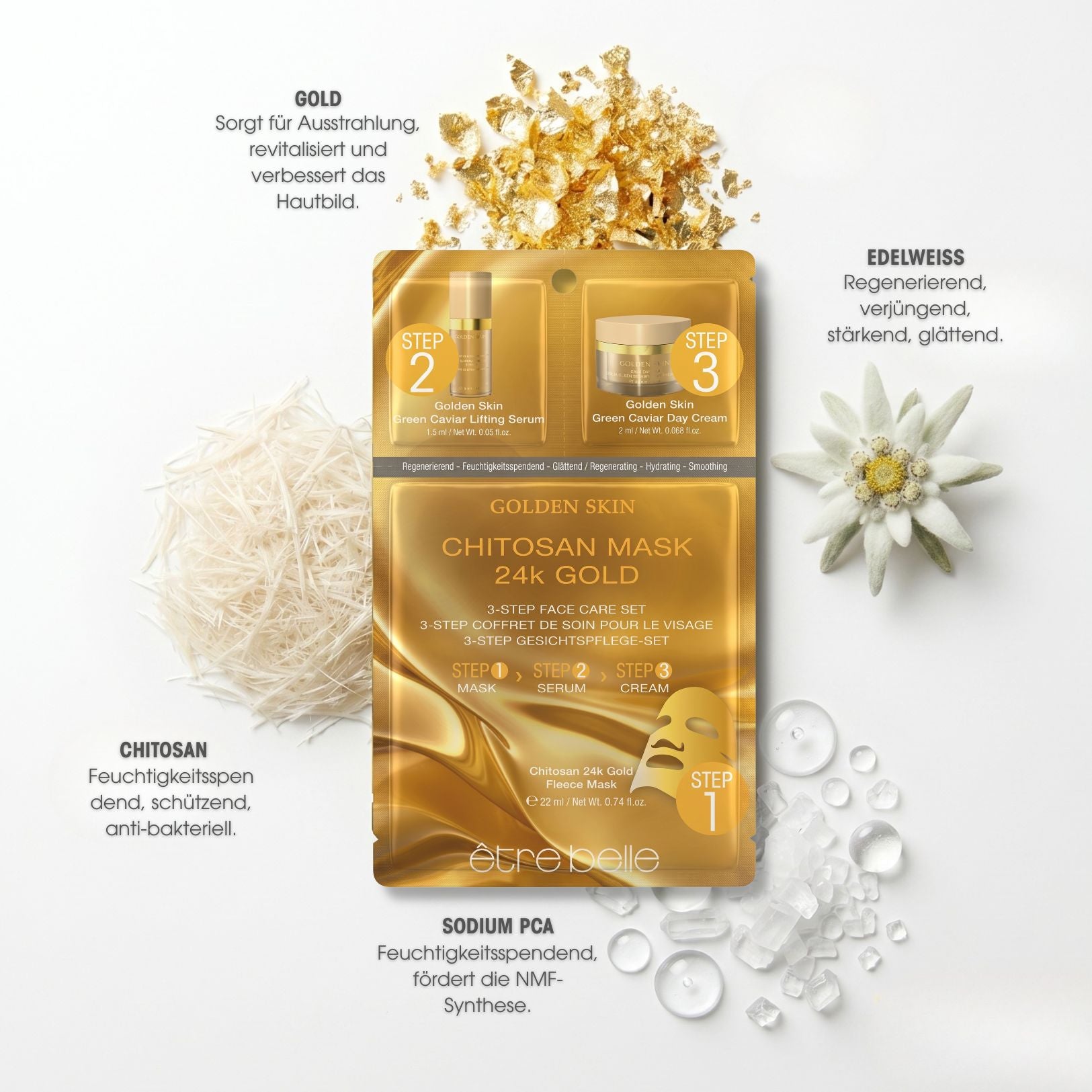 Golden Skin 3-Step Face Care Set