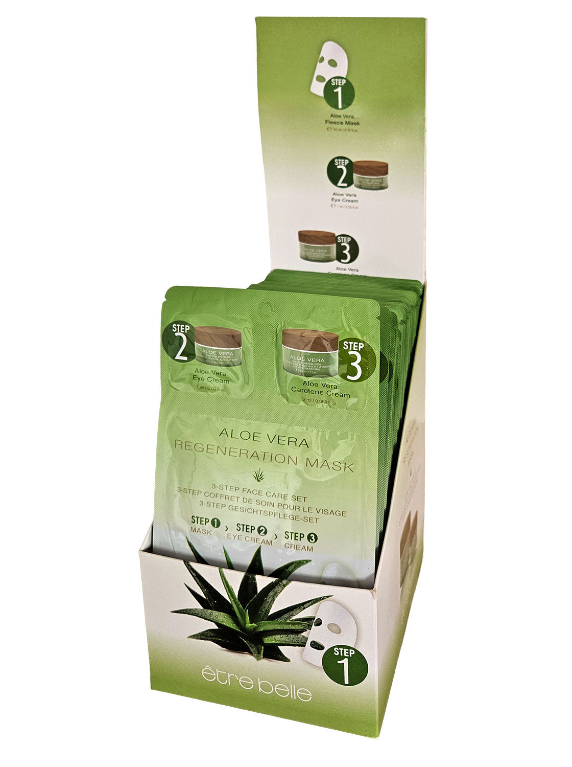 Aloe Vera Display found m. 50 masks *