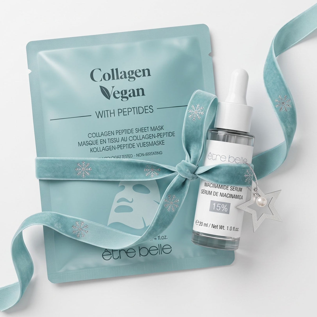NIACINAMIDE SERUM 15% + GRATIS Collagen Vegan Peptide Vliesmaske