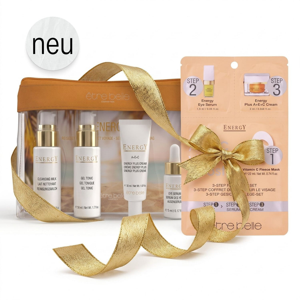 Energy Reiseset + GRATIS 3-Step Gesichtspflege-Set
