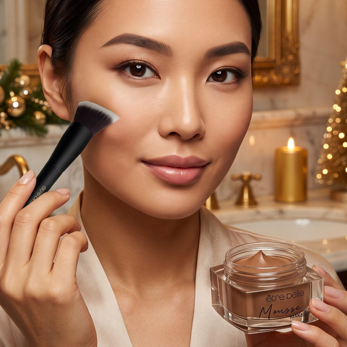 Mousse Make-up + GRATIS Duopinsel