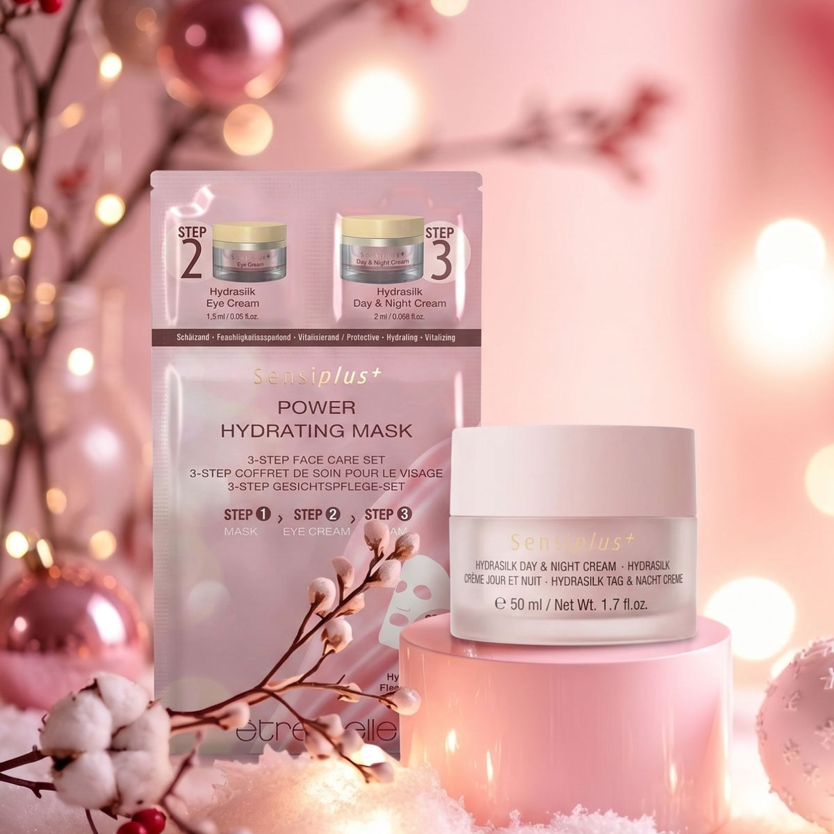 Sensiplus Hydrasilk Tag & Nacht Creme + GRATIS 3-Step Maske