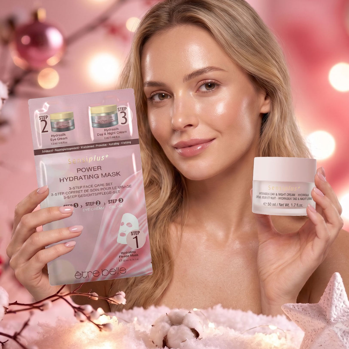 Sensiplus Hydrasilk Tag & Nacht Creme + GRATIS 3-Step Maske
