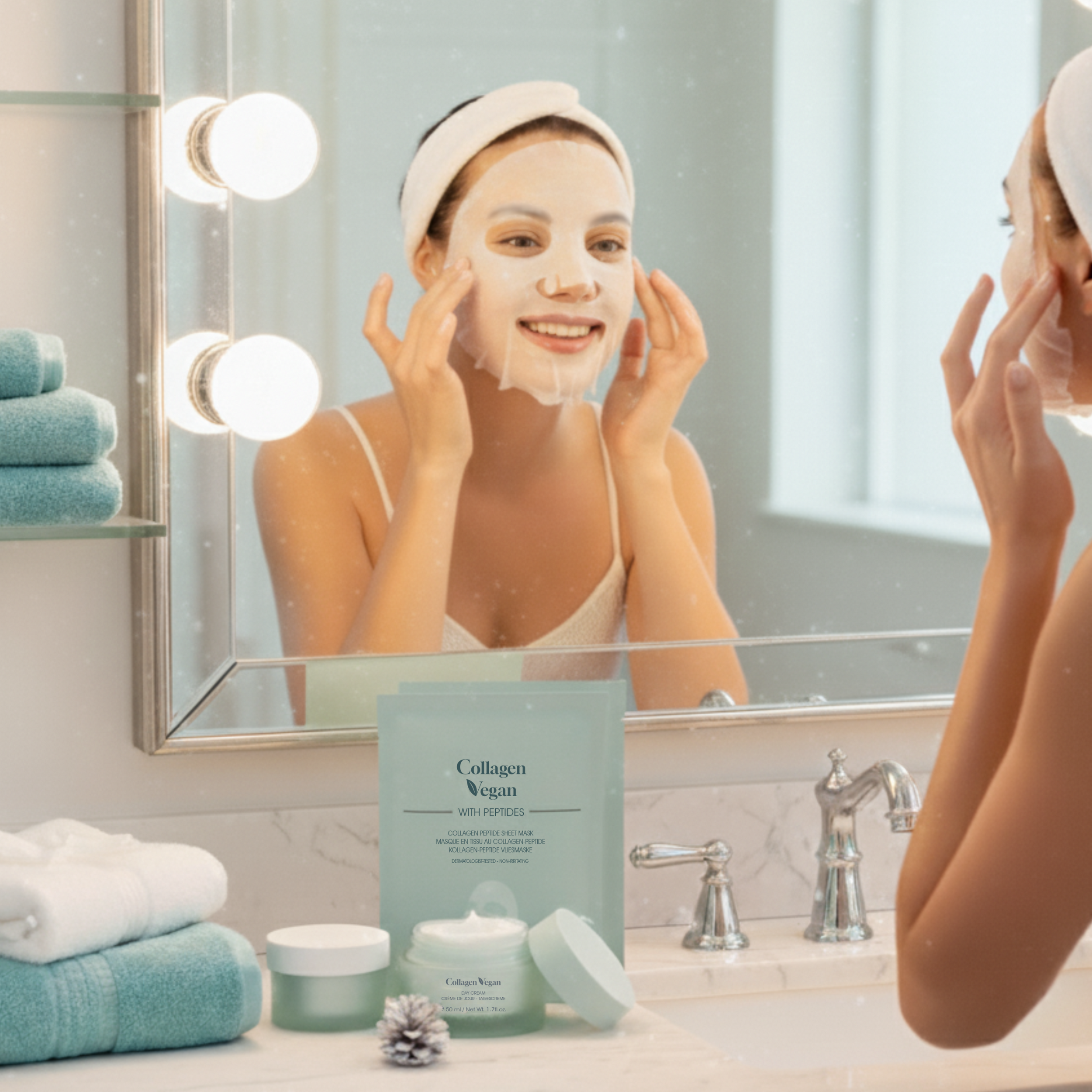 Collagen Vegan Peptide Sheet Mask Set