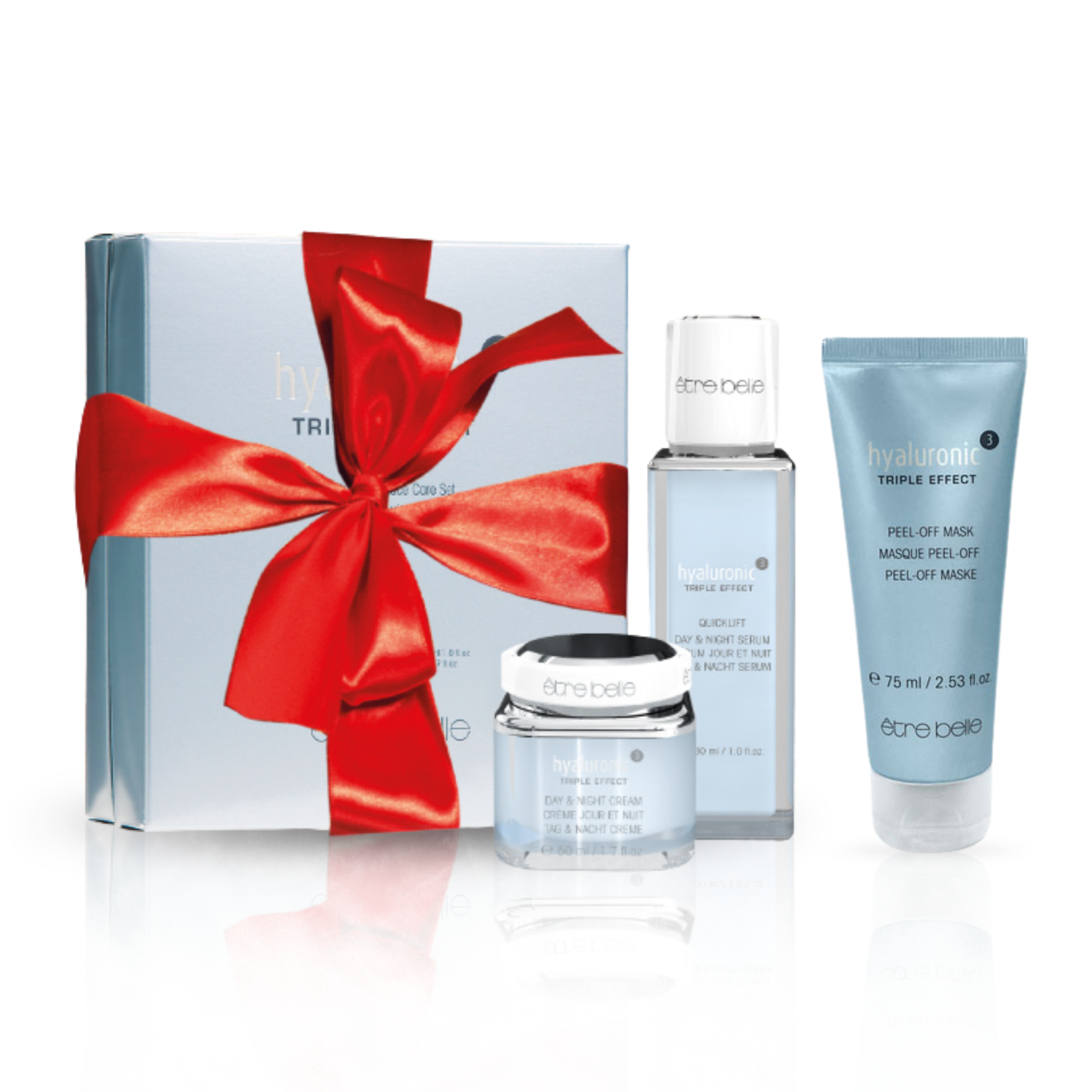 hyaluronic³ Gesichtspflege Set + GRATIS Peel-Off Maske
