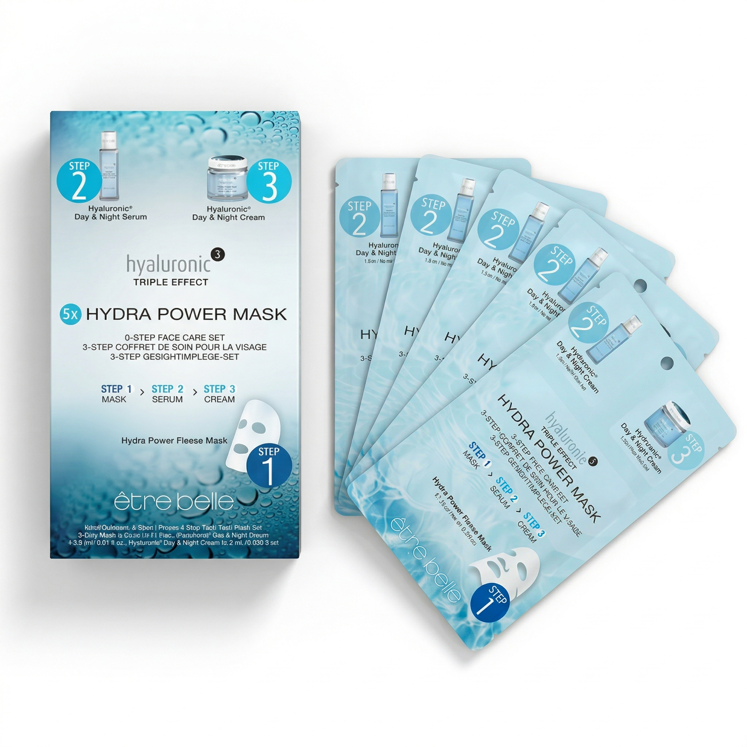 hyaluronic³ 3-step facial care set | être belle cosmetics